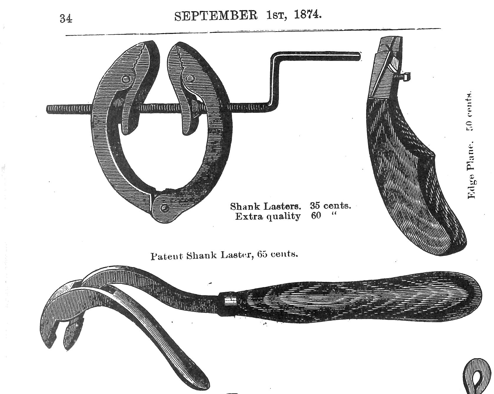 drawings of tools from a catalog