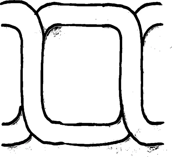 sketch of single-twisted stitch